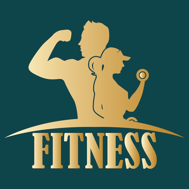 Logotipo de fitness vectorial