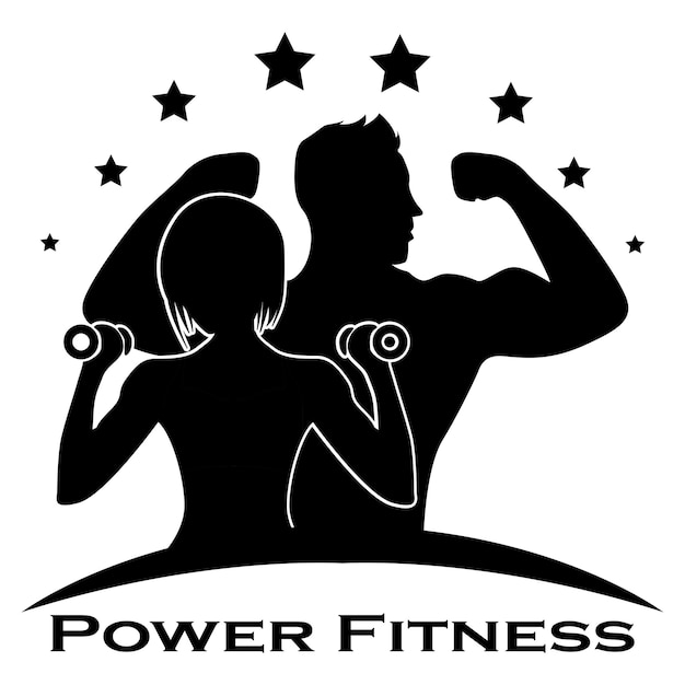 Logotipo de fitness vectorial