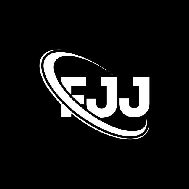 Logotipo de fjj fjj letra fjj diseño de logotipo de letra iniciales logotipo fjj vinculado con círculo y mayúscula logotipo de monograma fjj tipografía para negocios tecnológicos y marca inmobiliaria