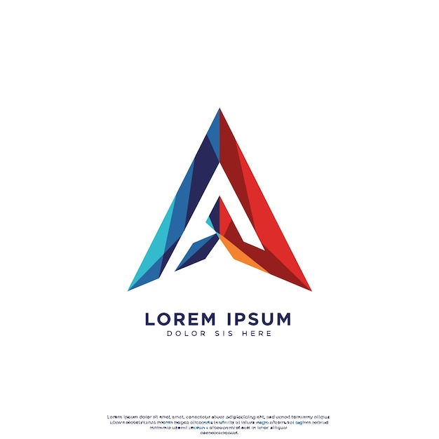 Logotipo de la flecha abstracta