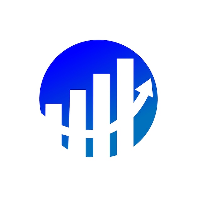 logotipo de flecha azul