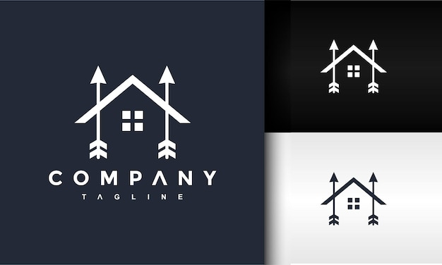 logotipo de la flecha de la casa