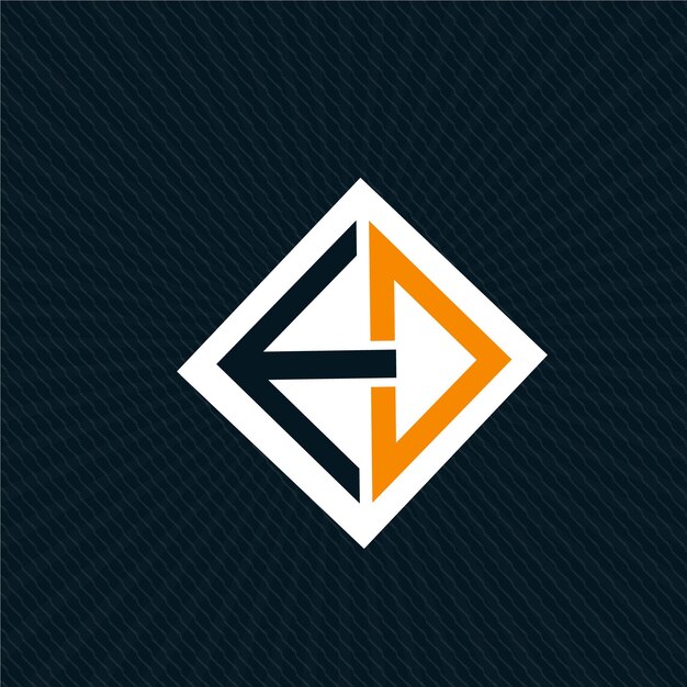 Logotipo de flecha con cuadrado