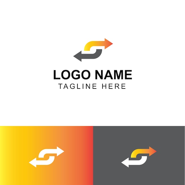 Un logotipo con una flecha diseñado para nuevas empresas financieras y contables