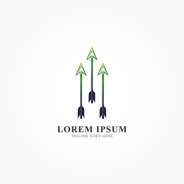 Logotipo de flecha mezclado con la letra inicial A Logotipo de Rocket