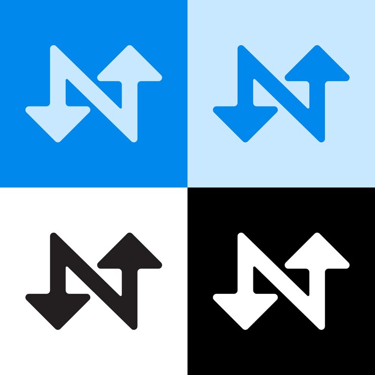 Vector logotipo de la flecha n