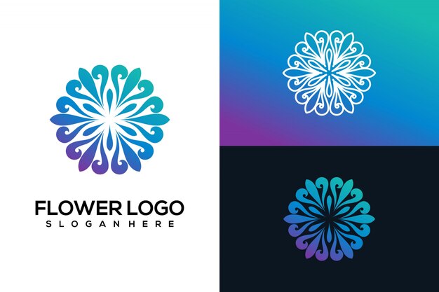 LOGOTIPO DE FLOR ABSTRACTO
