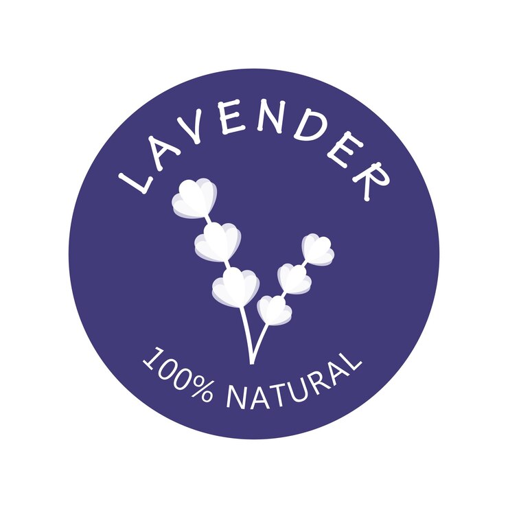 Vector logotipo de flor de lavanda púrpura para jardines de flores parques de negocios cosméticos vector de moda