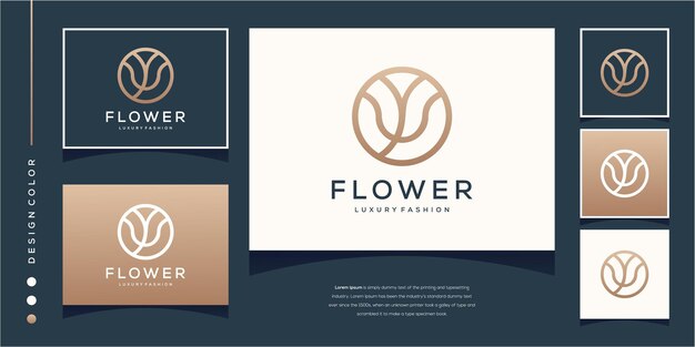 Vector logotipo de flor de loto de belleza femenina vectorial para meditación de mensaje de spa de belleza, etc.