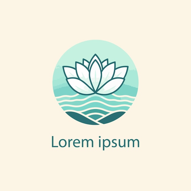 un logotipo de una flor de loto blanca que dice quot vivitata quot