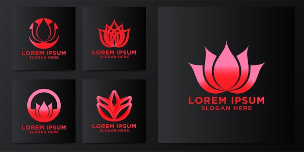 Logotipo de flor de loto