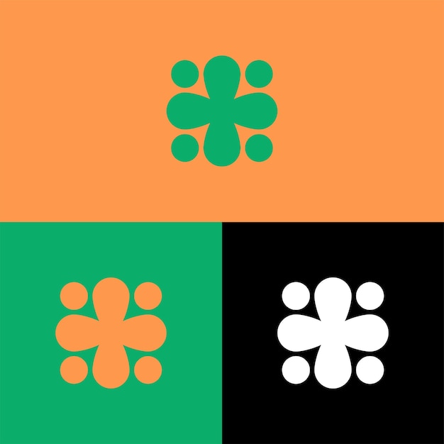 Logotipo de flor moderno logotipo de flor simple adecuado para empresas de cosméticos y similares
