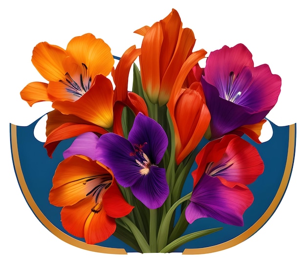 El logotipo de la flor de Moraea