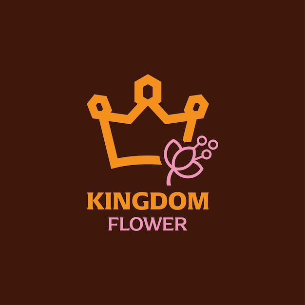 Logotipo de la flor del rey