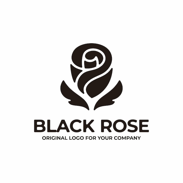 Logotipo de flor rosa elegante y creativo para diversos fines del logotipo de su empresa