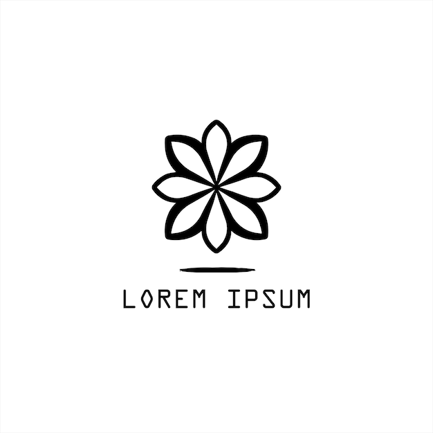 logotipo de flor para su marca