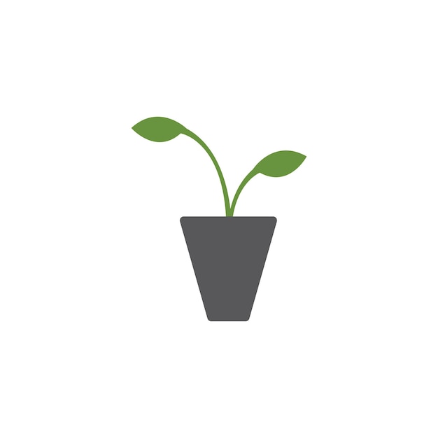 Logotipo de florero