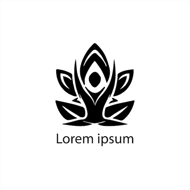 Logotipo de florista vectorial hermosa hoja floral y flor arte vectorial icono decoración gráfica