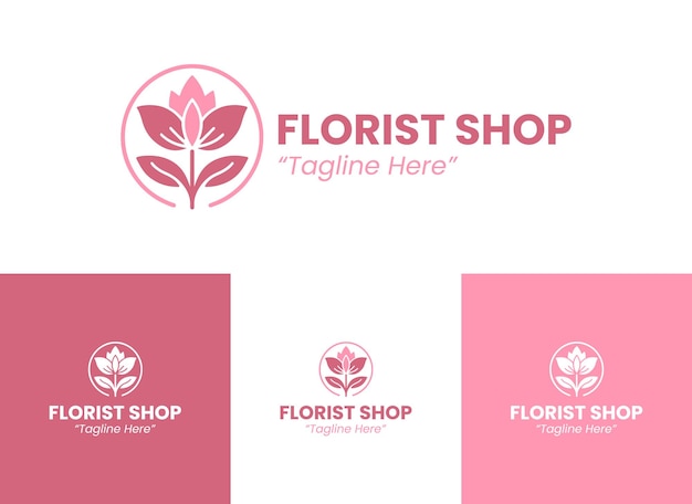 El logotipo de la floristería