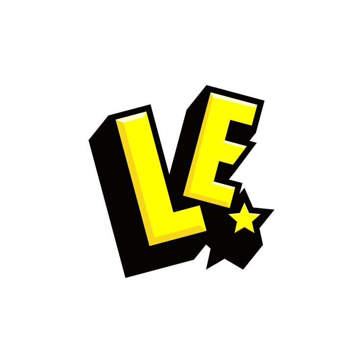 Vector el logotipo de le con fondo blanco