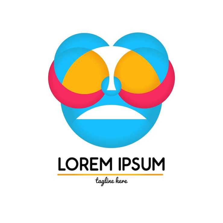 Vector logotipo de fondo emoji icono símbolo ilustración vectorial.