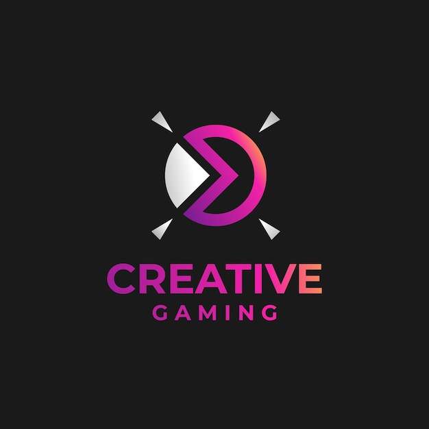 Logotipo de forma de juego creativo diseño de logotipo de juego diseño de juego abstracto logotipo de juego de personajes abstractos