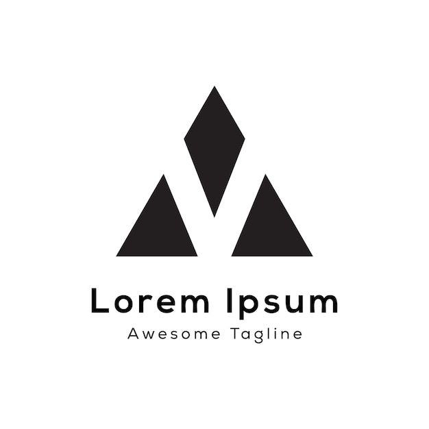 Logotipo en forma de triángulo