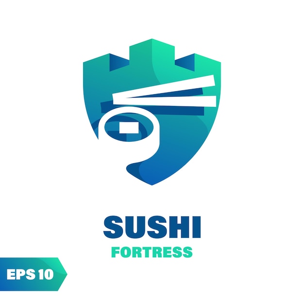 Logotipo de la fortaleza de sushi