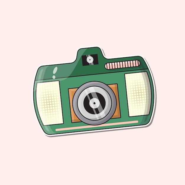 Logotipo de fotografía de cámara Vector Premium