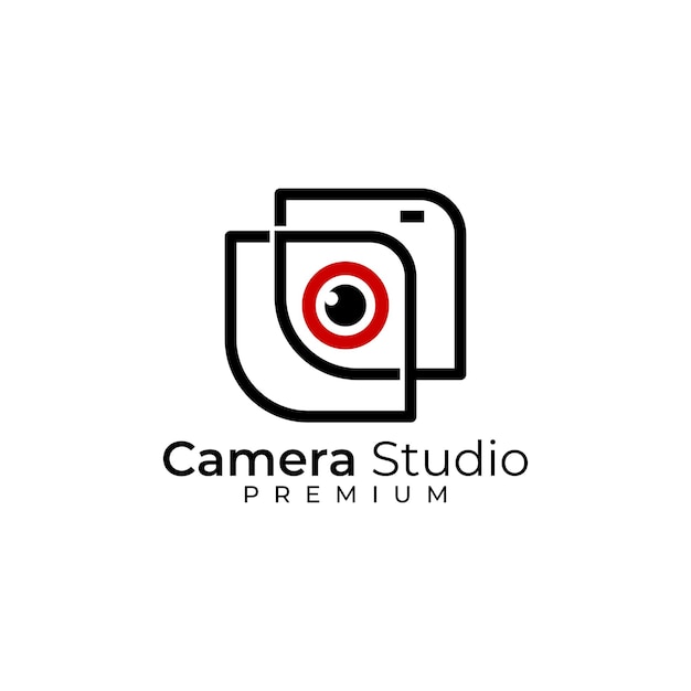 Logotipo de fotografía Concepto de logotipo de fotografía minimalista