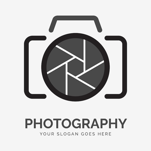 Vector logotipo de fotografía moderna