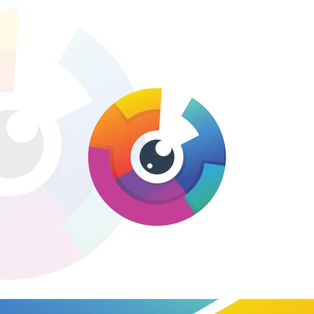 Logotipo de fotografía para su negocio con concepto de logotipo abstracto