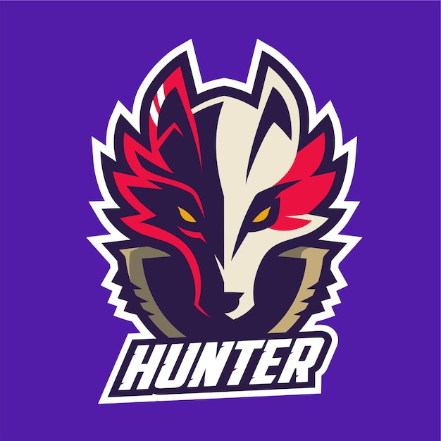 Logotipo de fox hunter esport