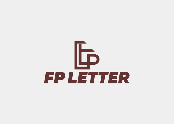 Vector logotipo fp letra línea nombre de la empresa