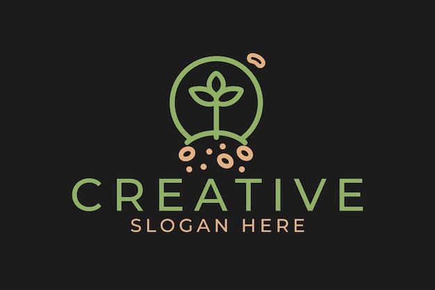 El logotipo de los frijoles de hoja