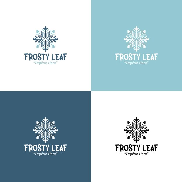 El logotipo de Frosty Leaf