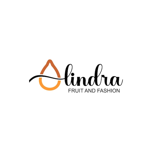 Logotipo de fruta de serpiente alindra con icono de letra de fruta de serpiente