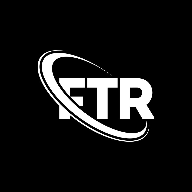 Vector logotipo ftr ftr letra ftr letra diseño logotipo iniciales ftr logotipo vinculado con círculo y mayúscula monograma logotipo ftr tipografía para negocios de tecnología y marca inmobiliaria