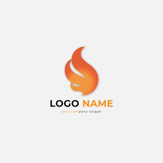 Un logotipo de fuego y fondo blanco