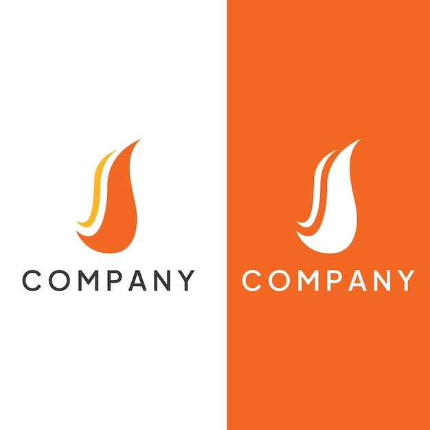 Logotipo de fuego o llama Logotipo de bola de fuego y brasas Uso de un concepto de diseño de plantilla de ilustración vectorial