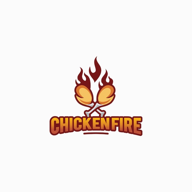 Logotipo de fuego de pollo