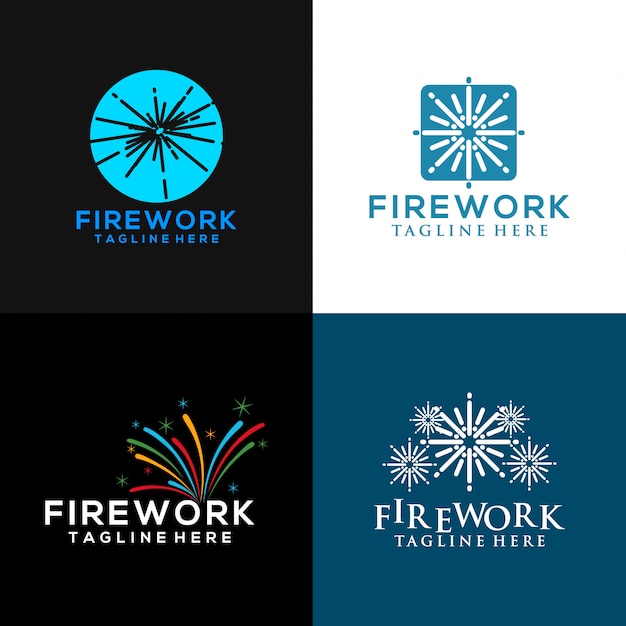 Logotipo de fuegos artificiales