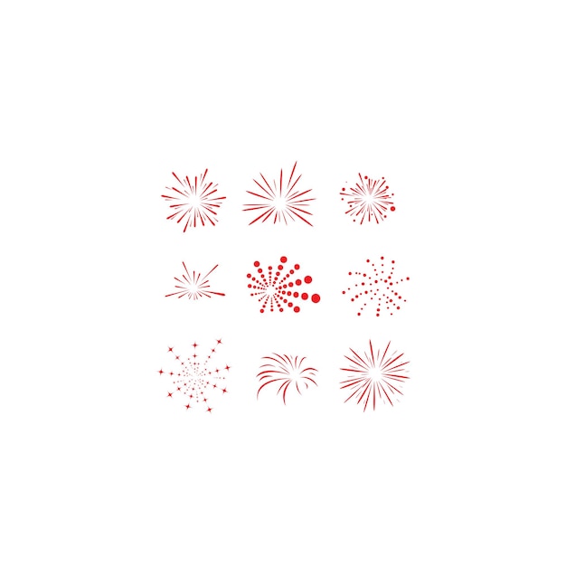 Logotipo de fuegos artificiales