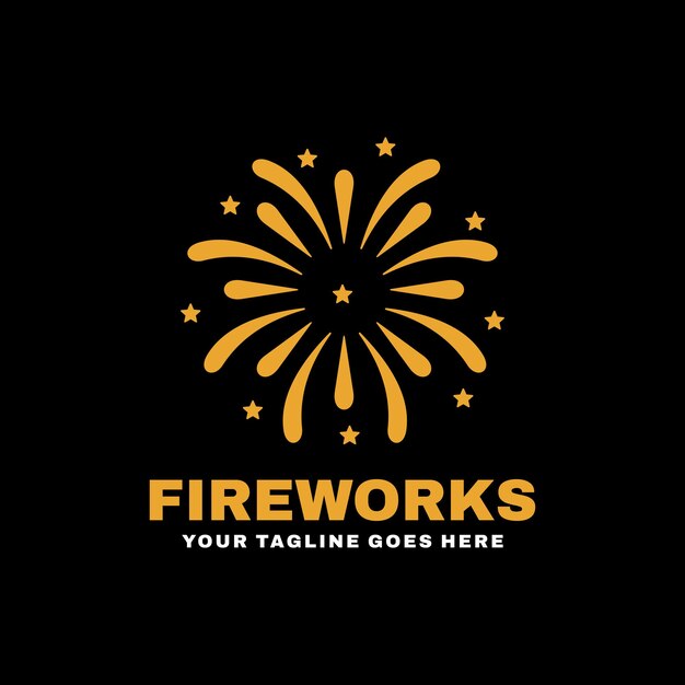 Logotipo de fuegos artificiales