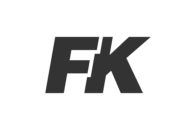 Logotipo de fuente editable FK Techno para marca corporativa Diseño futurista audaz con ideas tipográficas únicas Tipo personalizado mínimo y letra dinámica
