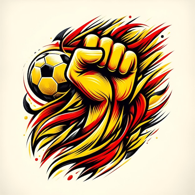 el logotipo del fútbol vectorial o el signo del club de fútbol, la insignia, el logotipo de fútbol