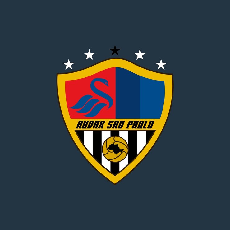 el logotipo del fútbol vectorial o el signo del club de fútbol, la insignia, el logotipo de fútbol