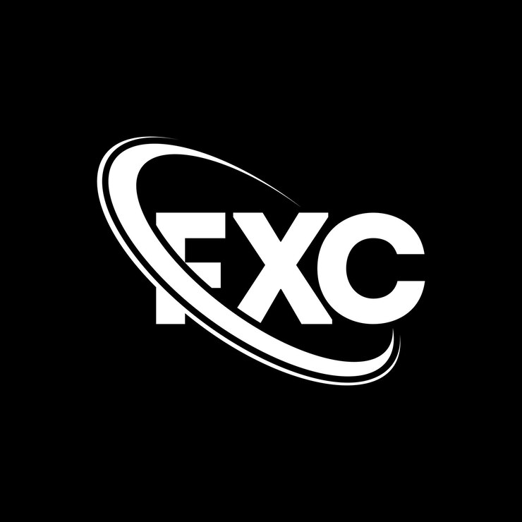 Vector logotipo de fxc diseño del logotipo de la letra fxc iniciales logotipo fxc vinculado con círculo y monograma en mayúscula logotipo fx c tipografía para negocios tecnológicos y marca inmobiliaria