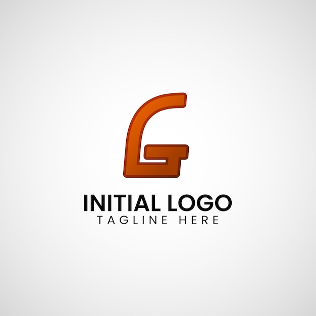 Logotipo de G diseño de icono colorido degradado inicial