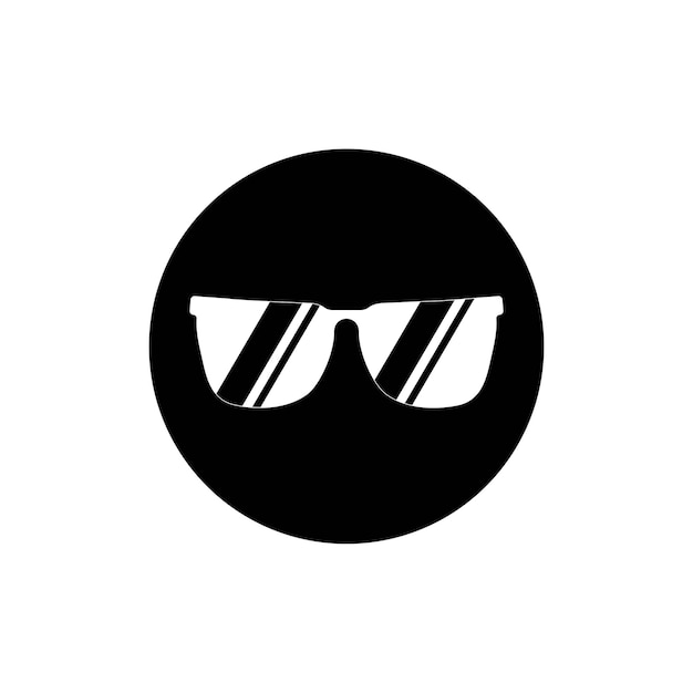 Logotipo de gafas y plantilla vectorial